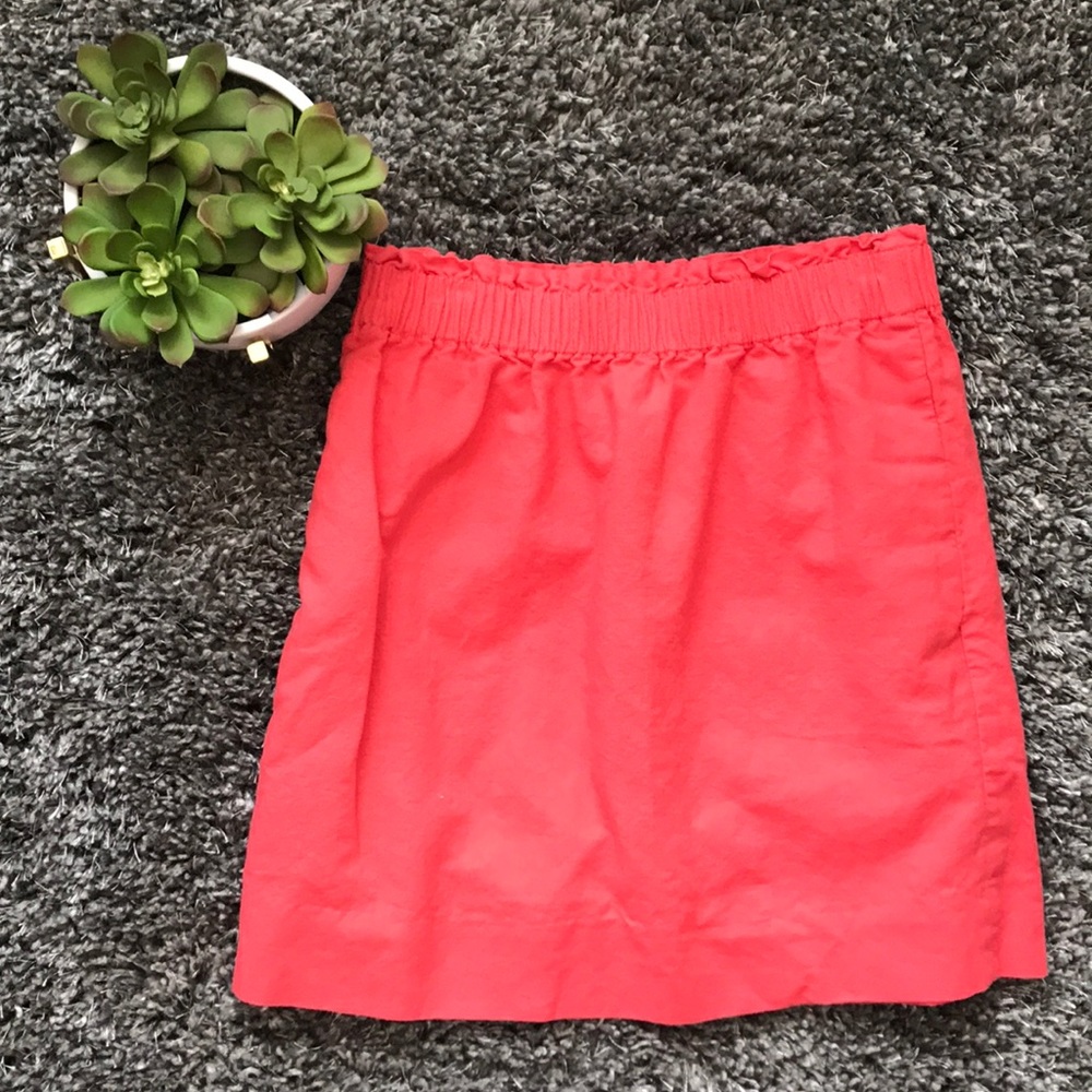 J. Crew Sidewalk Skirt Coral
